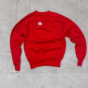 Vintage 80s red crewneck knit